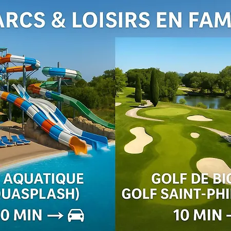 Evasion De Reve : 3p, Piscine, Tennis, Wifi, Park. Apartman *